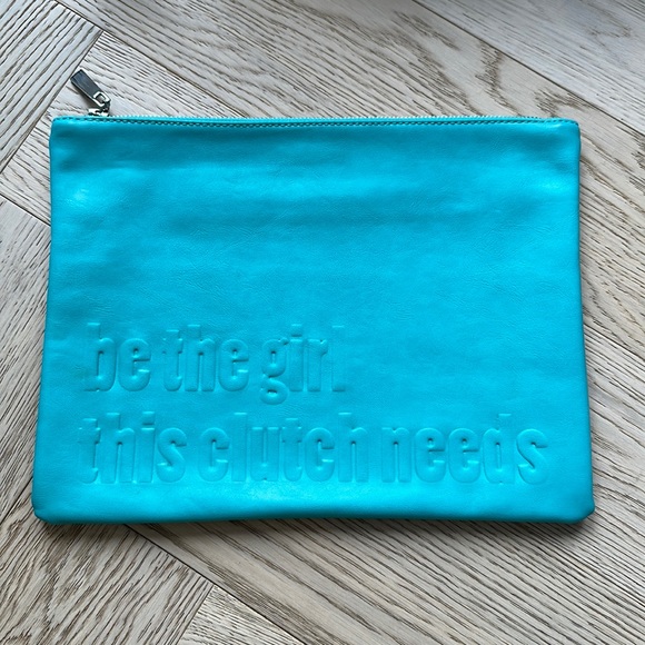 Turquoise Zara clutch - Picture 1 of 3
